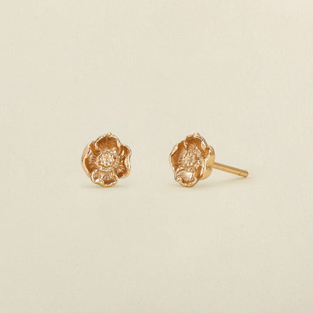 ADCO Diamond | 14kt Yellow Gold Flower Earrings